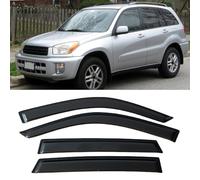 4 Unidades Deflectores de Aire para Toyota Rav4 Xa20 2001-2005, Deflectores de Viento, Cortavientos Ventana Coche, Integrados,Negro