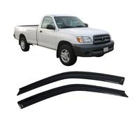 4 Unidades Deflectores de Aire para Toyota Tundra 2000-2006 Standard Cab, Deflectores de Viento, Cortavientos Ventana Coche, Integrados,Negro