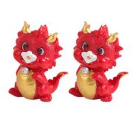 4 Unidades Estatua De Dragón Del Escultura De Escritorio