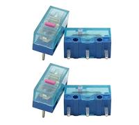 4 unidades/lote Huano Mouse Switch Cross Switch Rosa Micro Transparente Azul Shell Botón Mouse 8000 millones Click Mouse Mantenimiento