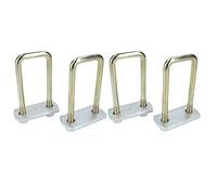 4 unidades M10 40 mm x 110 mm perno en forma de U con placas y tuercas de alta resistencia