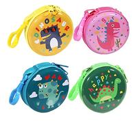 4 unidades para niños pequeños monederos para niños y niñas, monedero, bolsa de cumpleaños, regalos para invitados, regalo para guardería, monedero, mini, Dulces Dinos, Monedero