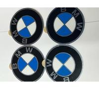 4 unidades pegatinas de emblema BMW para tapas de llantas Ø82mm placa con lámina adhesiva D=82MM