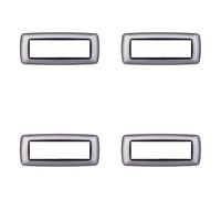 4 unidades, placas compatibles con Bticino Living, placas de plástico abombado 3/4/7 plazas, para soportes azules - Kit de 4 unidades