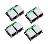 4 unidades RJ45 Ethernet Dual hembra Terminal Breakout Board