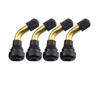 4 unidades serías válvulas de neumático vástago recto Snap-in de goma de 90 grados de latón para scooter eléctrico y scooter eléctrico