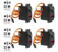4 unidades Servo Digital Metal: 13 kg 180° Digital Micro Servo, Micro Digital Servo Motor con engranaje de metal para aviones RC helicópteros, brazo de robot, barco teledirigido, drones teledirigidos