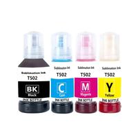 4 unidades - Tinta de sublimación de 135 ml y 3 x 70 ml Compatible con Epson T502 502 ET-2760 ET-3710 ET-3760 ET-4760 ET-5800 ET-5850 ET-5880 ET-16600 ET-16650 Impresoras