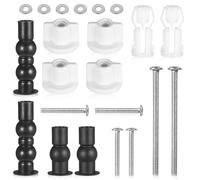 4 Unidades Tornillos Tapa Wc, Kit Universal de Fijación para Asiento de Inodoro Bisagra Tapa Wc Soporte de Acero Inoxidable Piezas de Repuesto para Asiento de Inodoro