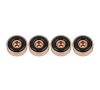 4 Unids Altavoz Aislamiento Pies Parachoques 20 * 8mm Aleación de Aluminio Amortiguador Audio Amplificador Pies Pad para Reproductor de CD Altavoz Audio (GOLD)