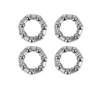 4 unids Auriculares de bicicleta Acero 20 16 9 7 Bolas Eje de bicicleta MARCO DE BOLA DE RUEDA DE RUEDA DE RODAMIENTO AURICULAR AURICURADOR CAJA Reemplazo de reemplazo Reemplazo(31mm 9 balls)