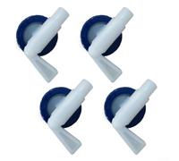 4 unids azul plástico agua grifo 10mm diámetro válvula de salida para 5-30l tanque de lluvia contenedor sistema de riego jardín