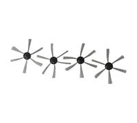 4 unids Cepillos laterales para Sencor SVC 7020 I-Rova K6 Lilin Robot LL-286 K6L Limpieza rápida Pratic Clean Barredora Accesorios Negro