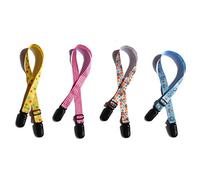4 UNIDS Colorido Ajustable Ancianos/Adulto/Bebé/Niño Servilletero Bib Broche Titular Cordón Correa para el Cuello para Toalla Delantal Manta (Color al azar)