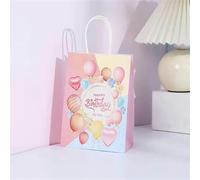 4 Unids Feliz Cumpleaños Bolsa de Regalo de Papel con Asa Feliz Cumpleaños Fiesta Dulces Bolsas de Embalaje Niños Fiesta de Cumpleaños Favores Bolsas-4pcs-15x21x8cm 4pcs