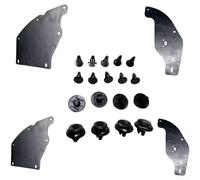 4 unids guardabarros delantero interior para Mitsubishi para Pajero Sport L200 2007-2017 negro ABS plástico rueda arco liner reemplazo set incluye tornillos OE número Mn146489 Mn146488 Mu000319