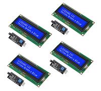 4 unids LCD1602 1602 módulo LCD pantalla azul 16x2 caracteres pantalla LCD con IIC I2C interfaz serie adaptador módulo
