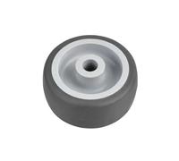 4 unids/lote 1,5 pulgadas rueda única ligera diámetro 40mm gris silencioso