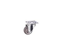 4 unids/lote 1 pulgada/1,25 pulgadas/1,5 pulgadas/2 pulgadas rueda TPE ligera M6/8/10 tornillo rodillo universal con freno muebles rodamiento silencioso goma suave(Universal,1.25 Inch)