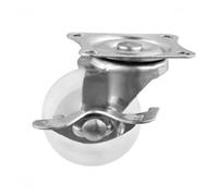 4 unids/lote 2 pulgadas/2,5 pulgadas/3 pulgadas fijación de ruedas de PP blanco/tornillo de rueda de freno M8/10/12 luz de soporte de exhibición(Brake,2 Inch)