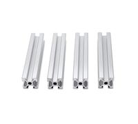 4 unids/lote 2020 extrusión de perfil aluminio 100mm a 800mm longitud carril lineal 200mm 400mm 500mm for banco trabajo impresora 3D DIY CNC(200mm)