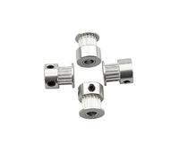 4 unids/Lote 2gt 16 20 Dientes Timing GT2-16 20 polea Alumium Bore 5mm forbelt Ancho 6mm for A8 A6 E10 Compatible con Ender-3 CR-10 Piezas de Impresora 3D(2GT-16T)
