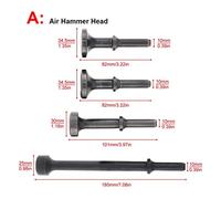 4 unids/lote Air Hammer Head Air Chisel Acero duro Impacto Sólido Martillo Herramienta Neumática Herramienta for golpear/eliminación de oxidación(Air Hammer Head-4pcs)