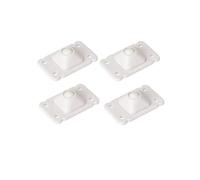 4 unids/lote estante de almacenamiento con ruedas caja de polea cubo de basura rodillo adhesivo inferior(C)