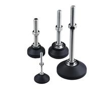 4 unids/lote torno ajustable diámetro de la pierna 50mm tipo rosca pies niveladores ajustables Base giratoria patas articuladas muebles M8/M10/M12(D50xM8x100mm)