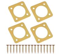 4 unids Metal Bird House Guard con cobre para casas orientales 1 1/2 pulgadas agujero para depredador placa de protección resistente a la corrosión acero galvanizado al aire libre