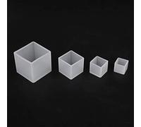 4 Unids Molde de Silicona Antiadherente Cubo Cuadrado para Fundición Resina Epoxy DIY Adornos Artesanía