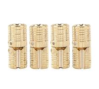 4 Unids/pack Bisagra de Gabinete Carga Pesada Latón Invisible Herramienta de Bisagra de Barril de Cobre for Muebles
