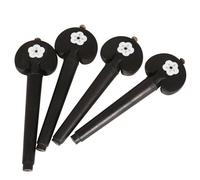 4 unids/pack clavijas para violonchelo manualidades pieza de instrumento para cuerdas pieza de afinación de madera piezas de repuesto conjunto afinación de ébano