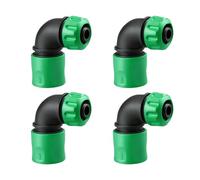 4 unids/pack manguera de jardín adaptadores en ángulo recto conexión rápida accesorios ABS adecuados para ducha lavado automotriz riego conector de manguera de jardín a prueba de fugas