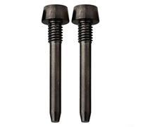 4 unids Pasador de perno de pinza de freno de disco hecho de aleación, M4x26mm Pasador de retención de pastillas de freno de bicicleta para MT24568 (negro)