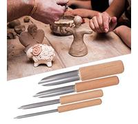 4 Unids Perforadora Semi Redonda taladro de ceramica y arcilla herramientas para escultura polimero for manualidades