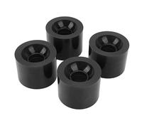 4 unids pu monopatín rueda reemplazo bajo ruido multifuncional país surf rodilergasters (negro)