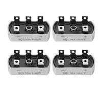 4 Unids Puente Rectificador Trifásico 50A 1000V Industrial, Rectificador Baja Frecuencia para Electrónica Profesional y Aplicaciones Industriales, Kit Completo de Alta Durabilidad