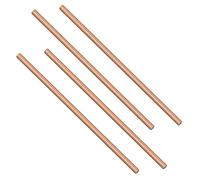 4 Unids Puro Cobre Redondo Vara Sólido Cobre Metal CU Barra De Metal De Metal De Metal Longitud 500Mm / 19.7 Pulgadas De Diámetro,5mm