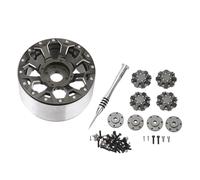 4 unids RC Llantas 2,6 Pulgadas Beadlock RC Juego de Llantas para 1/10 RC Crawlers Aleación De Aluminio 2.9in Diámetro 1.5in Espesor