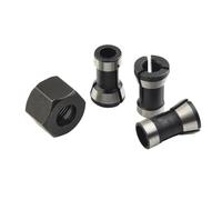 4 unids/set 1/4 "6mm 6,35mm 8mm recortadora mandril enrutador broca adaptador de vástago for máquina de corte de grabado conversión de mandril