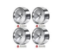 4 Unids/Set 1.9 Pulgadas Metal Retro Espejo Cubo de Rueda para SCX10 -4 RC Accesorios de Modificación de Coche Universal Plata B