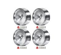 4 Unids/Set 1.9 Pulgadas Metal Retro Espejo Cubo de Rueda para SCX10 -4 RC Accesorios de Modificación de Coche Universal Plata A