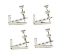 4 unids/set 4/4 1/2 afinador fino de violín ajustador de Metal herramientas de afinación de música piezas y accesorios violín (Color : 4-4 3-4 Silver)