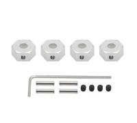 4 unids/Set Adaptador de Cubo Hexagonal de Rueda de aleación de 12mm for 1/10 for AR-RMA 3s y Mega550 Vorteks Senton Granite Big Rock Typhon Piezas mejoradas(Army Green)