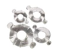 4 unids/set anillo de bloqueo de silicona suave elástico pene erección potenciador anillo de pene más largo para hombres parejas juguetes sexuales(Transparent)