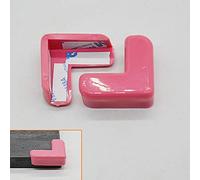 4 Unids/set Baby Safety L Shape Protector Transparente Cubierta Tabla Esquinas Guardias Niños Muebles de Protección Edge Corner Guards, rosa