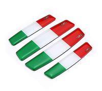 4 Unids/set Bandera de Italia Puerta de Protección Lateral Lado Protección Anti-Rayado Pegatina Pegamento Para Auto Coche