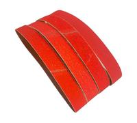 4 unids/set correas de lijado de cerámica for molienda de Metal, correas de lijadora de afilado de 1,5x30 pulgadas grano 40 60 80 120