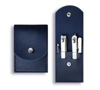 4 unids/set cortaúñas Set cremallera cortauñas manicura Lima oreja Pick ceja Clip uñas tijeras cuidado de uñas Kit de herramientas, ACE129